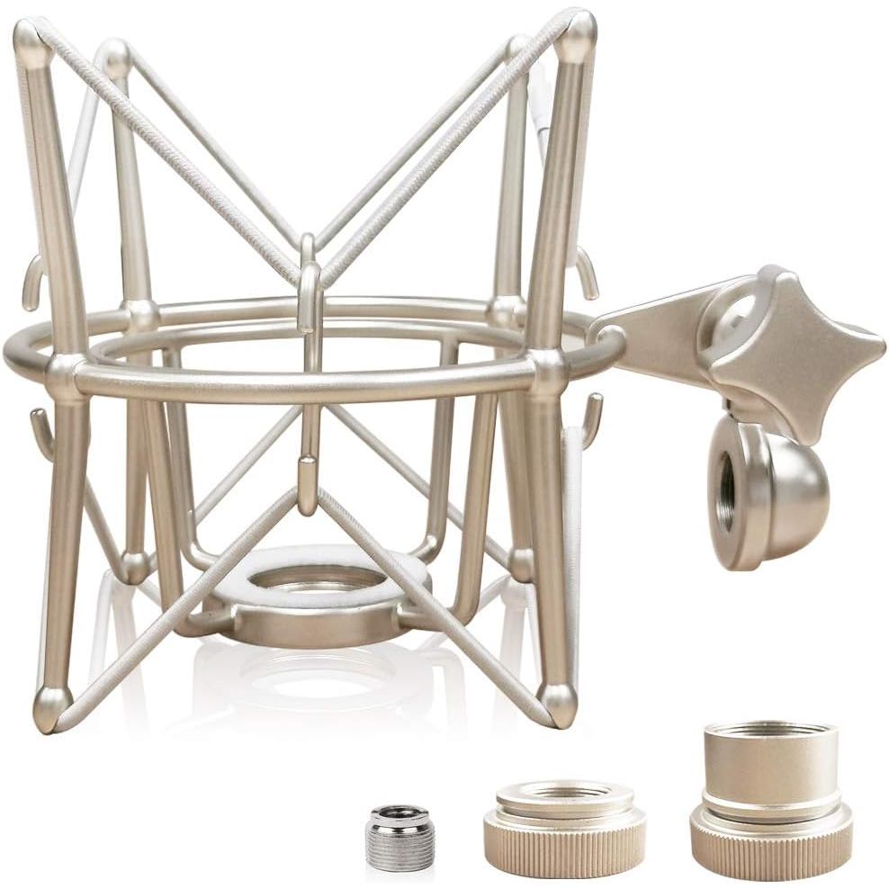 Spider ไมโครโฟน Shock Mount Mic Holder - Anti Vibration โลหะ Spider Shockmount ใช้งานร่วมกับ Neumann