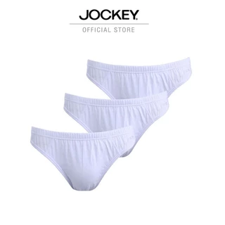 JOCKEY UNDERWEAR กางเกงในชาย ELANCE BIKINI X3 รุ่น KU 6099 BIKINI สีขาว