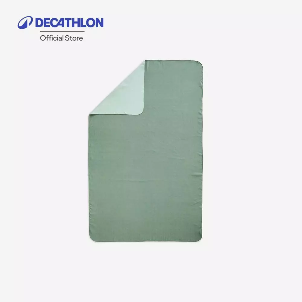 Decathlon Microfibre Swimming Towel Size Xl 110 X 175 Cm ผ้าขนหนูไมโครไฟเบอร์ว่ายน้ำ ขนาด Xl 110 X 175 ซม - Dark Green