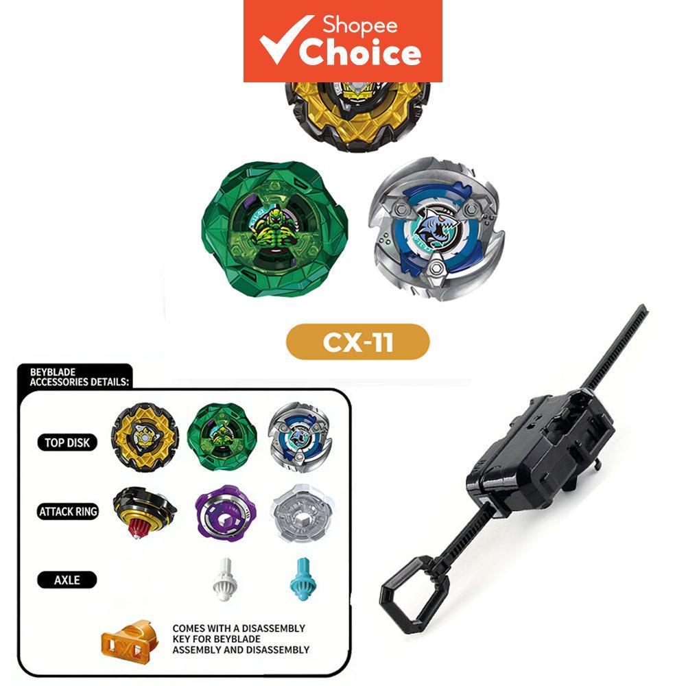 ชุดท็อปหมุนศึกจักรพรรดิ Battle Top X Series CX-11 เซ็ตสามชิ้น สลับโหมดโจมตีได้ (อายุ 6 ปีขึ้นไป)