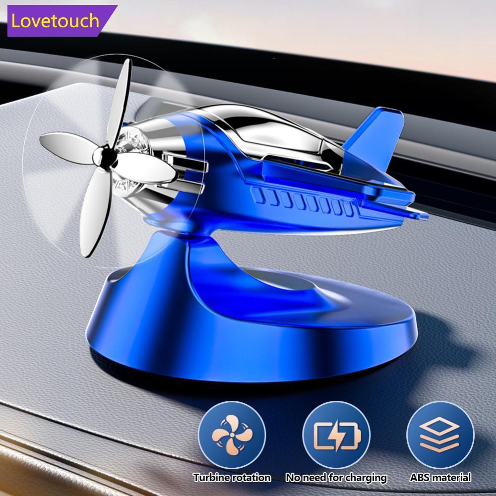 LOVETOUCH พลังงานแสงอาทิตย์ Drift Plane น้ําหอมรถยนต์หมุนเครื่องบินเครื่องประดับตกแต่งภายในรถยนต์อุป