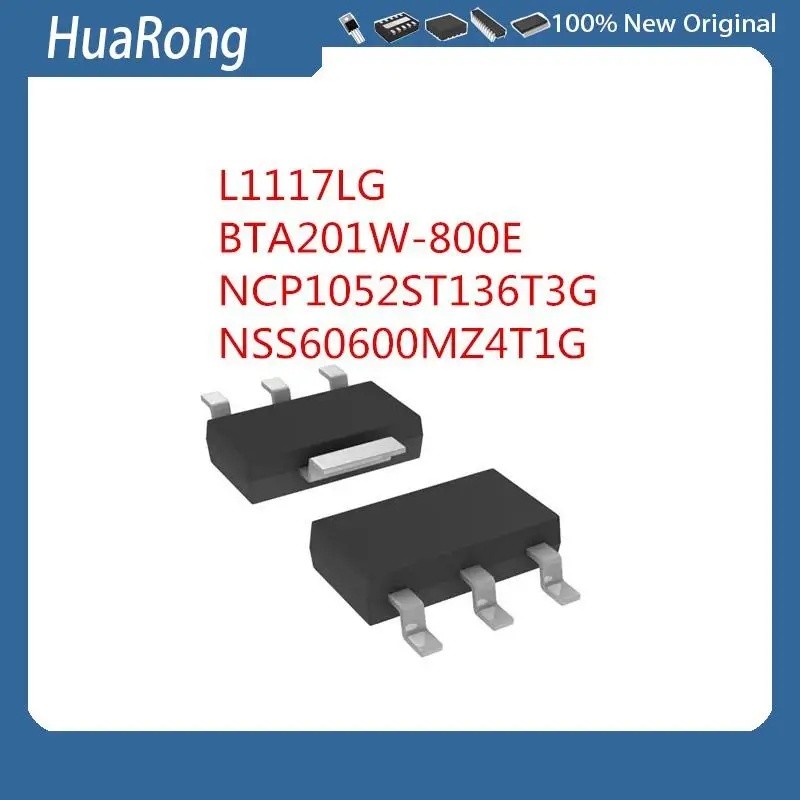 20 ชิ้น/แบทช์ L1117L L1117LG BTA201W-800E BTA201 NCP1052ST136T3G NSS60600MZ4T1G NSS60600MZ4 SOT-223.