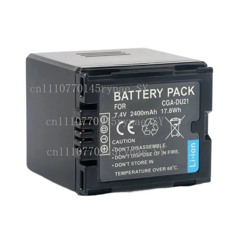 สําหรับ Panasonic CGA-DU21 2400mAh แบตเตอรี่ Li-ion และเครื่องชาร์จใช้งานร่วมกับ NV-GS50 GS47 GS38 G
