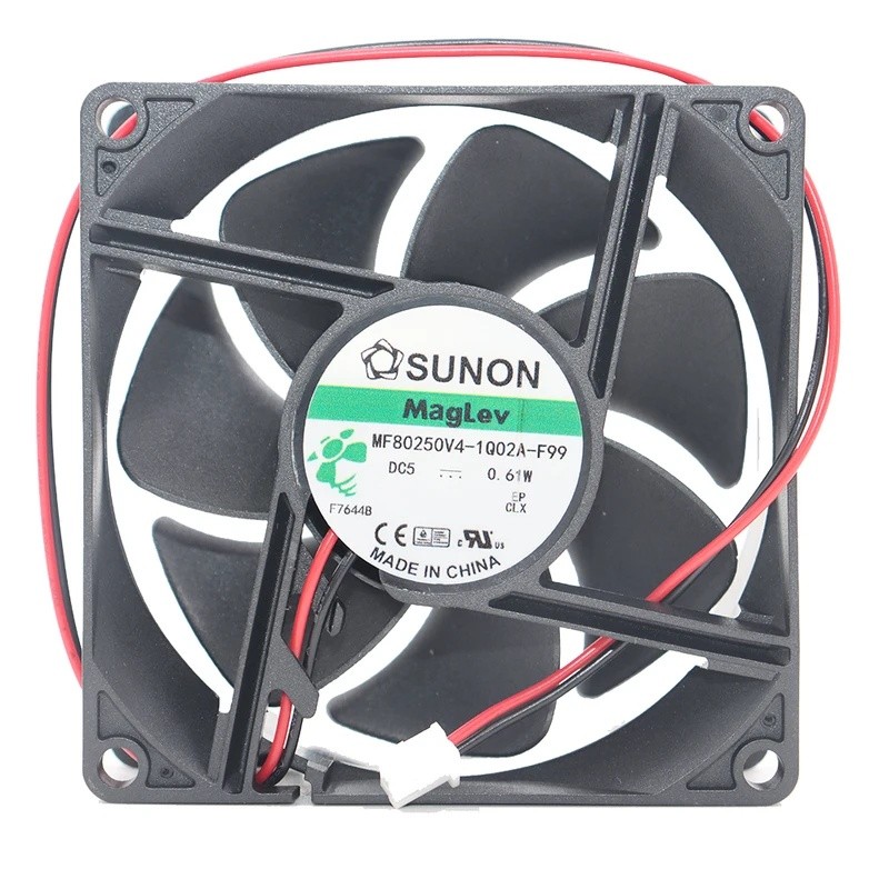 Original เมนบอร์ด MF80250V4-1Q02A-F99 80 มม.พัดลมระบายความร้อนเงียบ DC5V 0.61W 8 ซม.ความร้อนพัดลมสํา