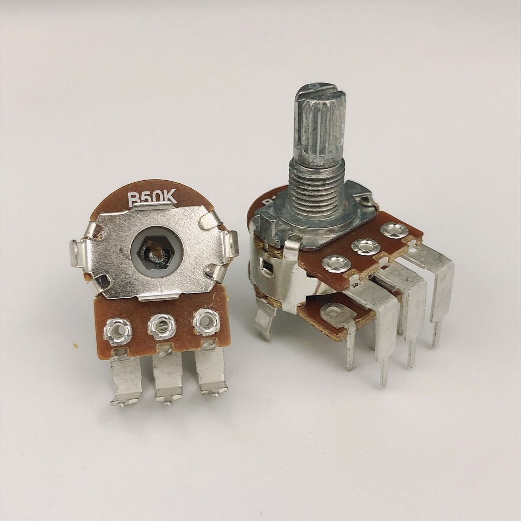 Whimway HiVi D1010MKII D1010-IV ลําโพงปริมาณฟิล์มคาร์บอน Potentiometer Bend 6 Pins B10K B50K