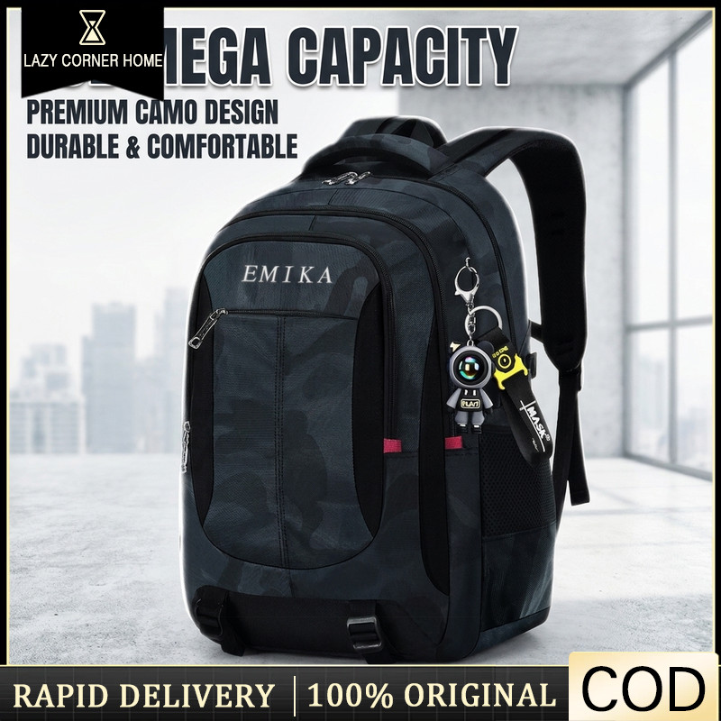 EMIKA Beg Backpack 50L Lasak Camo Beg Hiking Waterproof Beg Travel Large Bag Anti Air