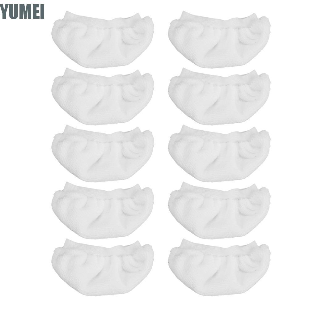 YUMEI 10pcs Steam Cleaner ผ้าไมโครไฟเบอร์,ไมโครไฟเบอร์สูง Absorbency Steam Cleaner Mop Pads,Reusable
