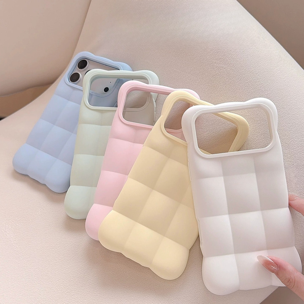 หรูหรา Dopamine ตารางตารางนุ่มเคสโทรศัพท์สําหรับ IPhone 13 14 15 16 17 18 Pro Max กันกระแทกกันชนกลับกรณีฝาครอบ