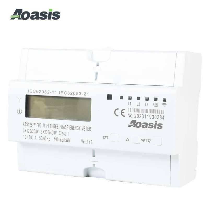 PXQW ใหม่ SMART LIFE METER ATS126-WIFI/3 สามเฟส WIFI และเครื่องวัดพลังงาน TUYA