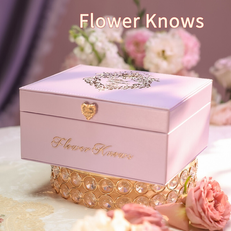 星✨·กล่องเครื่องประดับ Flower Knows ลายดอกไม้ สตรอเบอร์รี่ รุ่นลิมิเต็ด Roque Violet