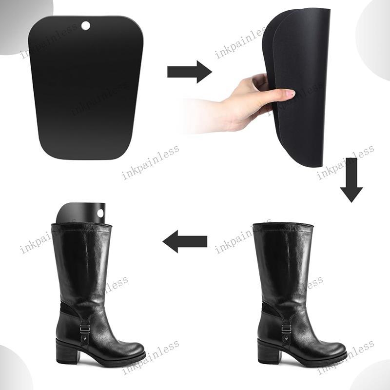 30 ชิ้น Boot Shapers, Boot Shaper แทรกสําหรับผู้หญิงและผู้ชายเพื่อให้รูปร่าง, สีดําสูง Boot Shapers 