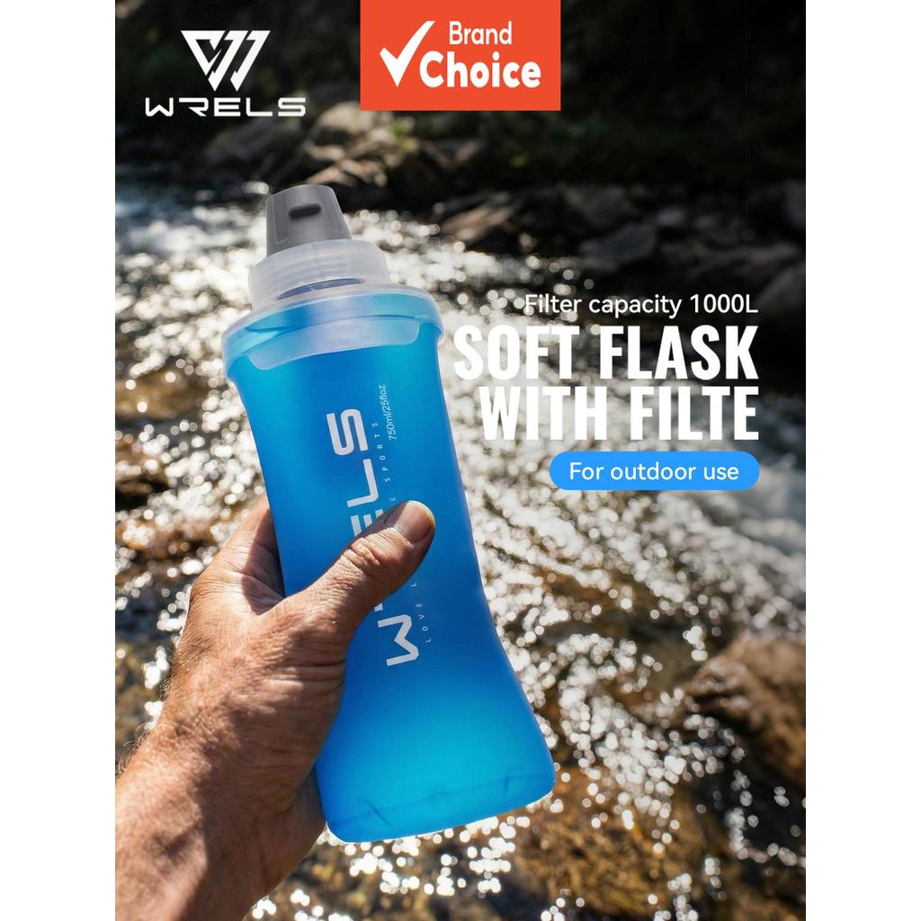 Wrels Sh26 Soft Flask พร้อมกรองน้ํากลางแจ้งควรกรองขวดพร้อมท์