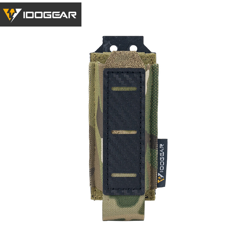 IDOGEAR Single 9mm Mag Pouch MOLLE Mag Pouch Quick Draw น้ําหนักเบาด้านล่าง Cut-out Design 3589