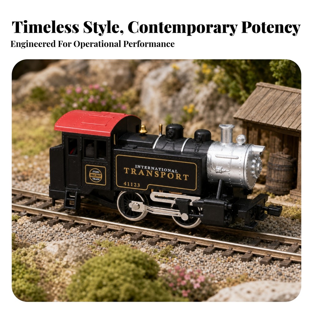 Scale Locomotive 12V Steam Engine Model Model Railroad Locomotive Vintage-Style Steam Engine Toy เหม