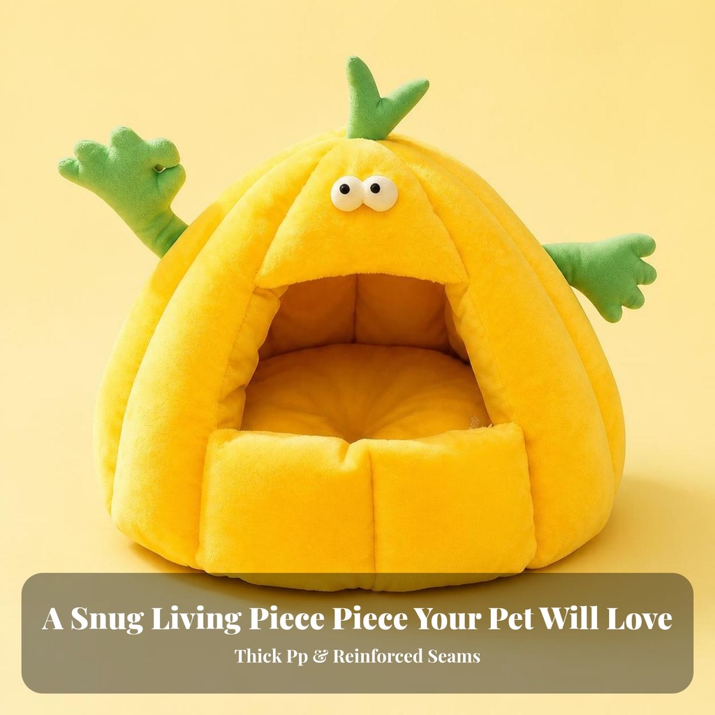 Enclosed Cat Bed Cozy Cat Cave Bed Cushion Comfy สําหรับแมว