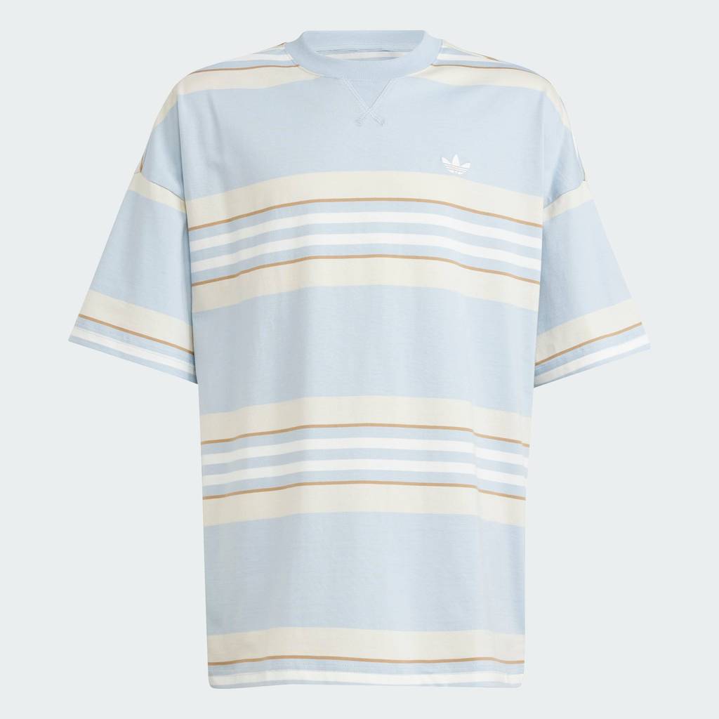 adidas ไลฟ์สไตล์ เสื้อยืดทรงโอเวอร์ไซส์สำหรับเด็ก เด็ก สีน้ำเงิน JC9078