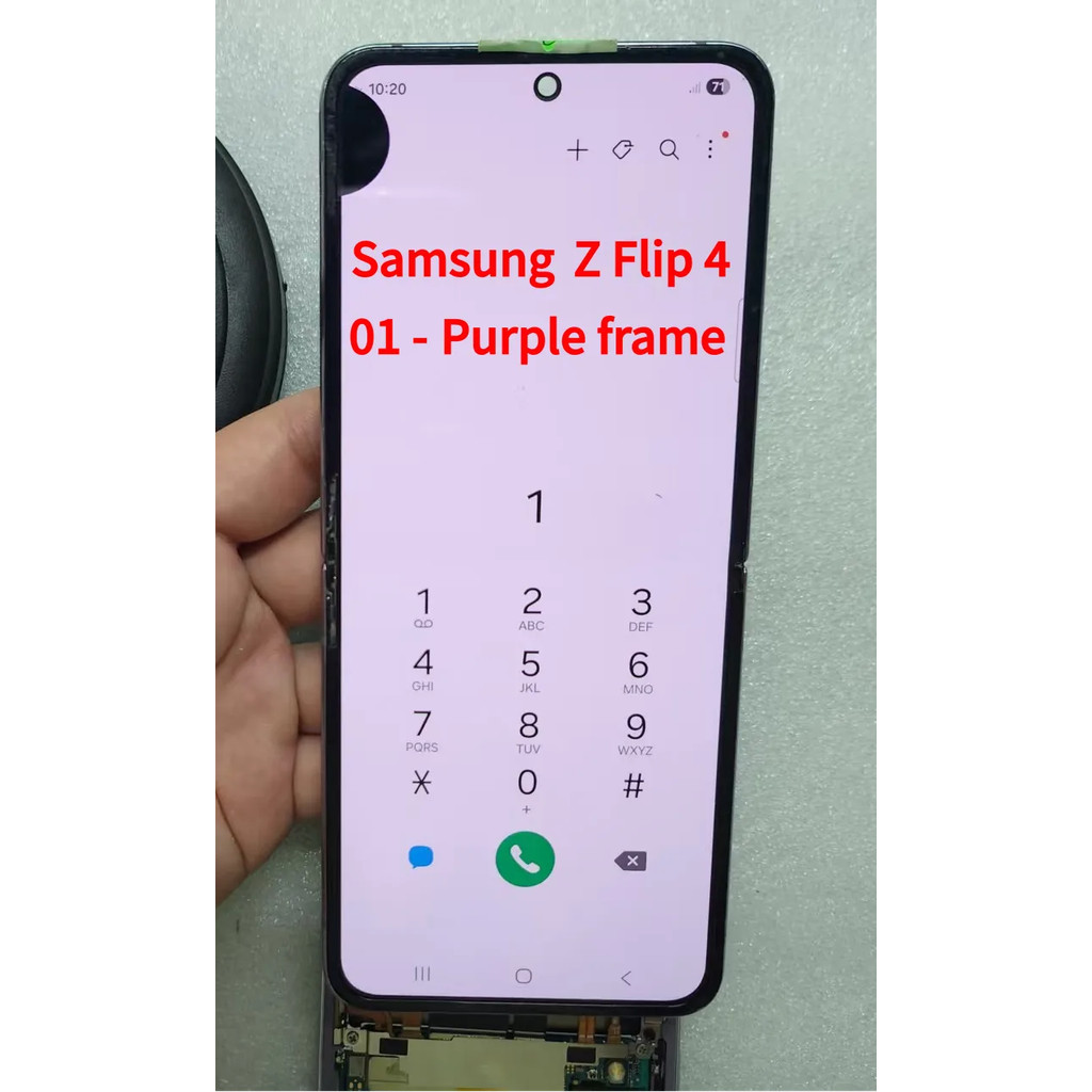6.7 นิ้ว Super AMOLED LCD สําหรับ Samsung Z Flip 4 F721 จอแสดงผล LCD Touch Screen Assembly เปลี่ยน