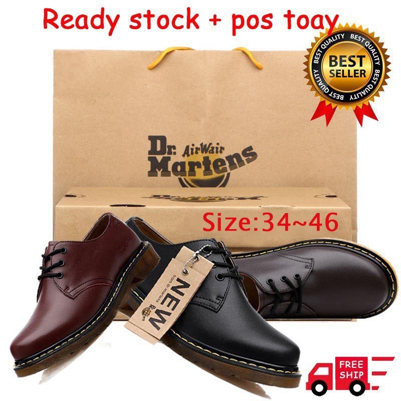 Toshi Dr.Martin 1461 Martin Boots รองเท้า Dr รองเท้าหนังเครื่องมือ