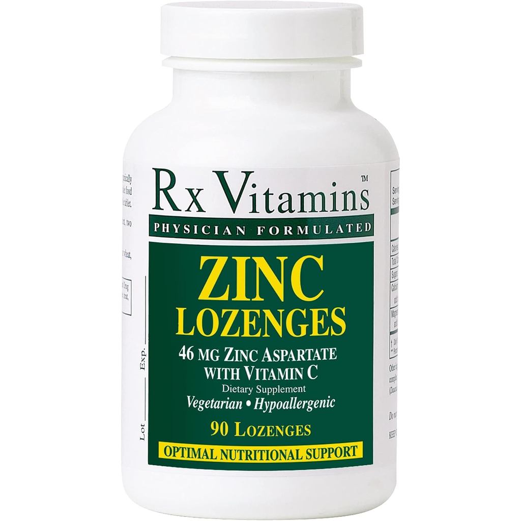 Rx Vitamins Zinc Lozenges, 90 ยาอม