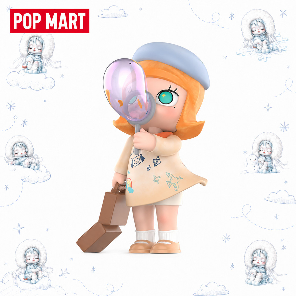 P POPMART MOLLY Dream Chasing Bubble Figure เครื่องประดับของขวัญ