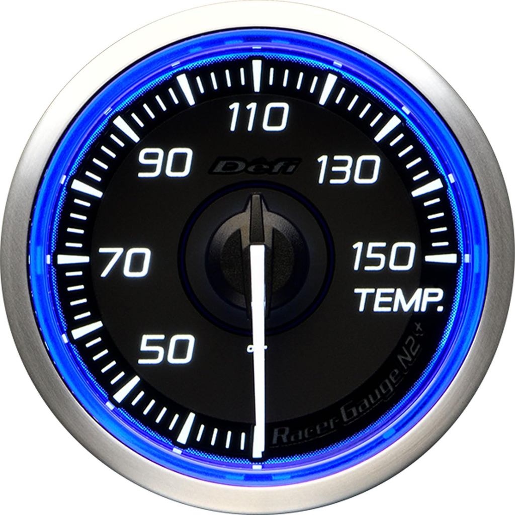 เกจวัดอุณหภูมิ Defi Racer Gauge N2+ 52mm สีน้ำเงิน (DF19301) รถยนต์ | Defi Racer Gauge N2+ Temperatu