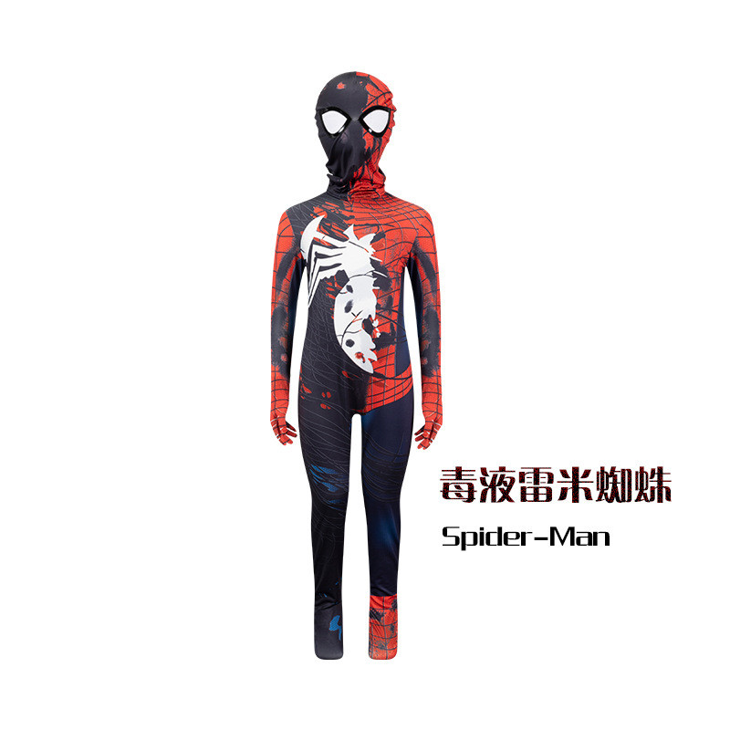 ฮาโลวีนเครื่องแต่งกายข้ามพรมแดน Venom Remi เด็ก Spider-Man ชุด cos ชุดผู้ใหญ่ชุดบอดี้สูทชิ้นเดียว
