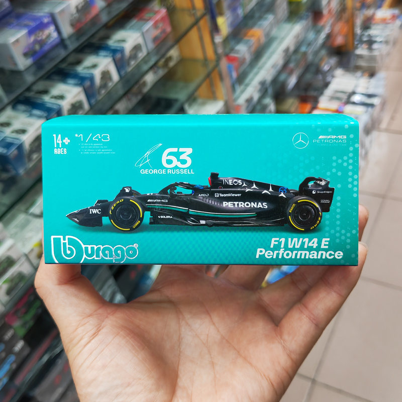 Higher Mercedes-Benz W14 F1 รถสูตร Hamilton จําลองรถรุ่นเครื่องประดับ