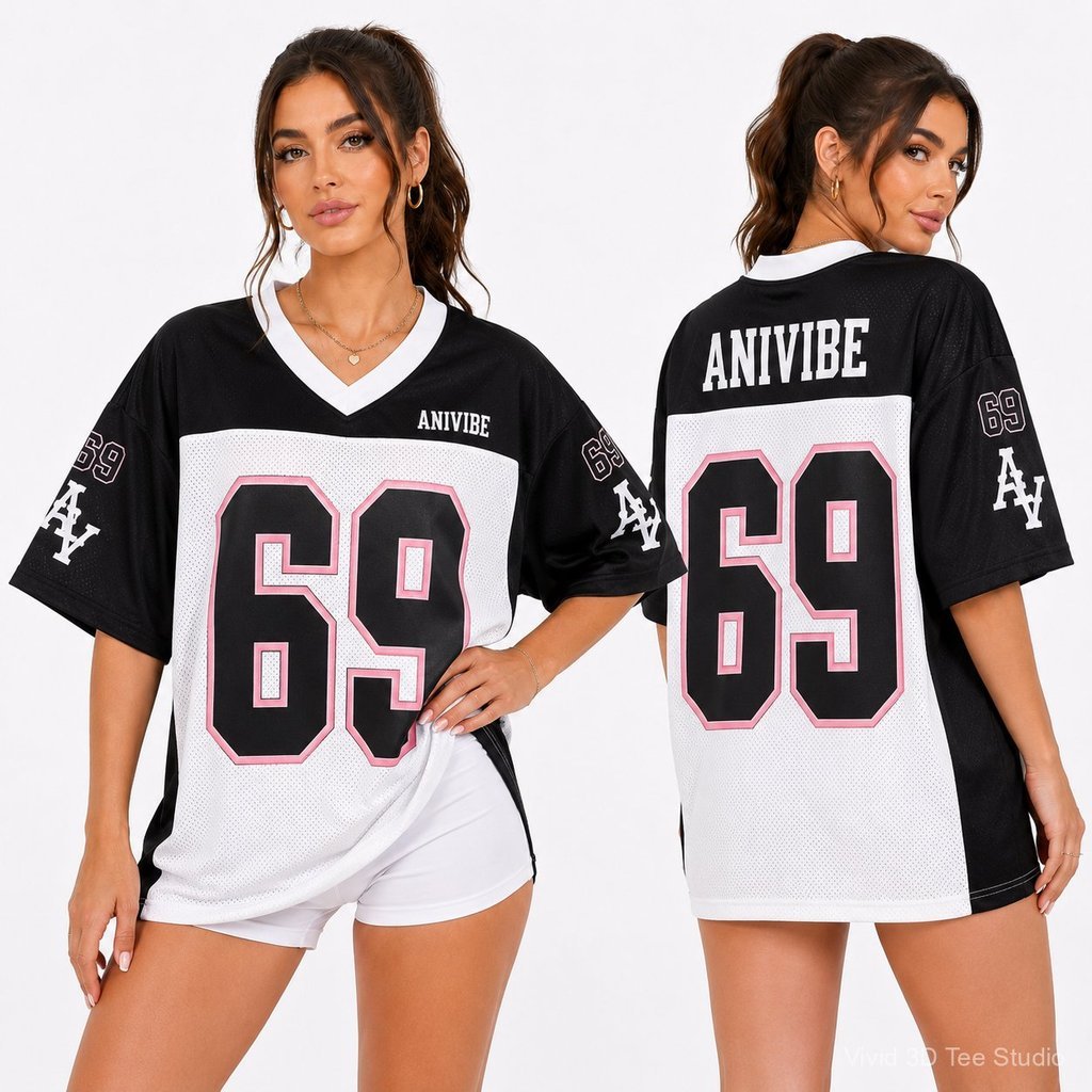ผู้หญิงs 3D พิมพ์เสื้อเจอร์ซีย์ V คอแขนสั้นกีฬา XS-5XL