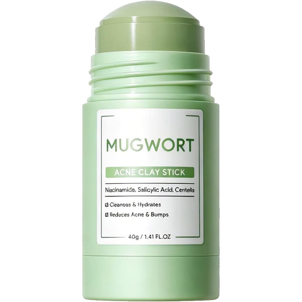 Mugwort Clay Mask Stick, Deep Pore Treatment with Ocean Hydration & Kaolin, head Remover Oil Control
