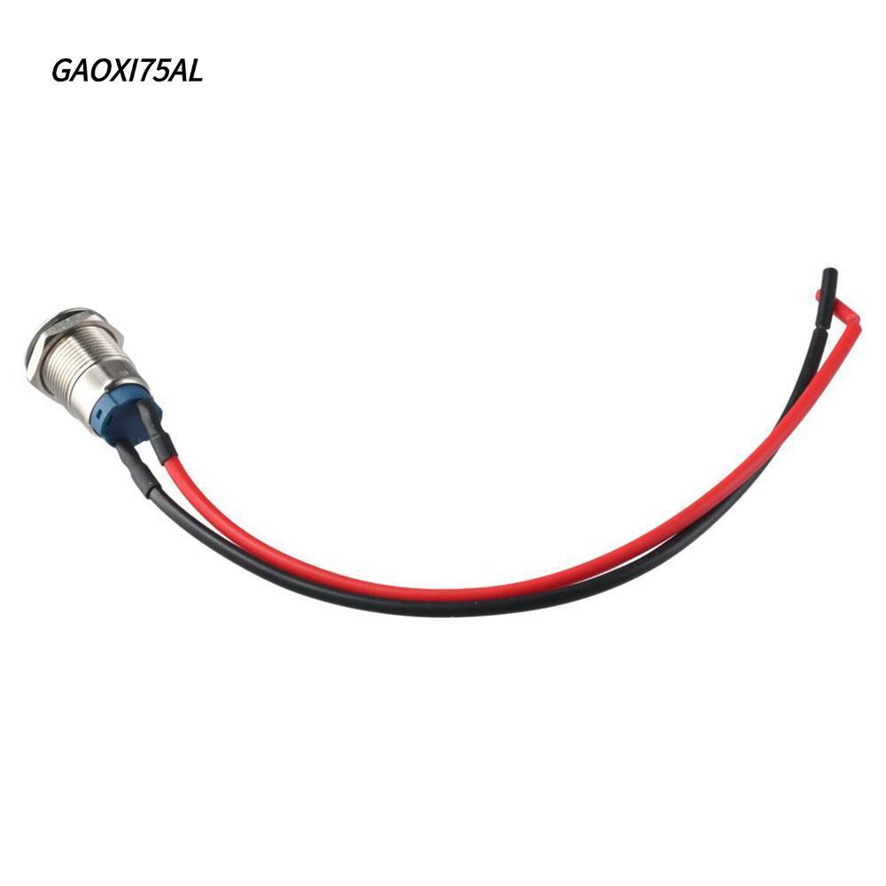 GAOXI75AL สวิตช์ปุ่มกด, Latching Prewired, Application บน 2A 12V/24V/125V/250V AC กันน้ํา