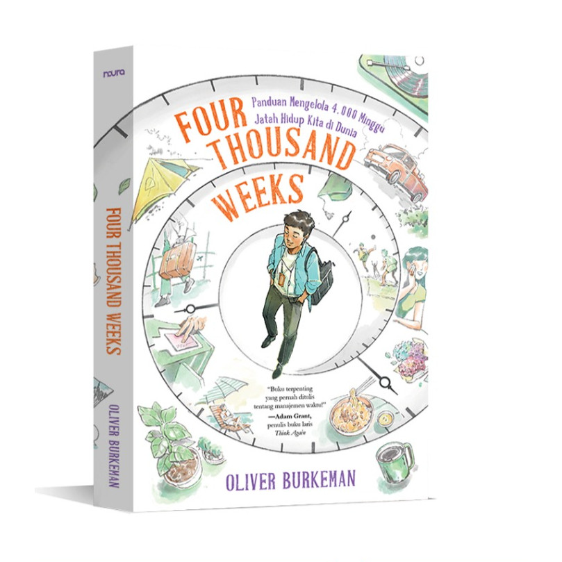 Four Thousand Weeks Book - Oliver Burkeman - Self-Development - Mizan