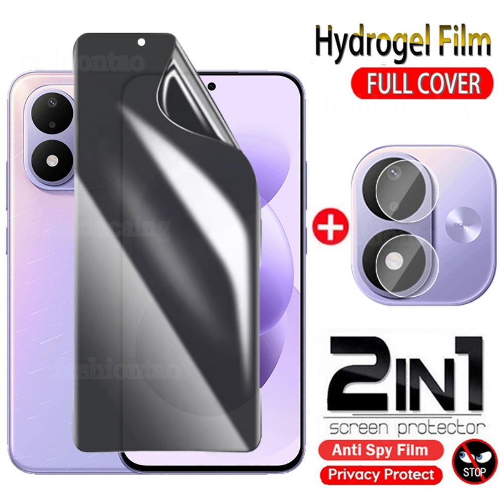 สําหรับRedmiNote17Pro 5G 2 in 1 Anti-spy Hydrogelฟิล์มสําหรับRedmi Note 17 Pro Max Note17 Pro Note17Pro 2026 ความเป็นส่วนตัวป้องกันหน้าจอAnti-Peepฟิล์มด้านหน้านุ่มกลับกล้องเลนส์ฟิล์ม