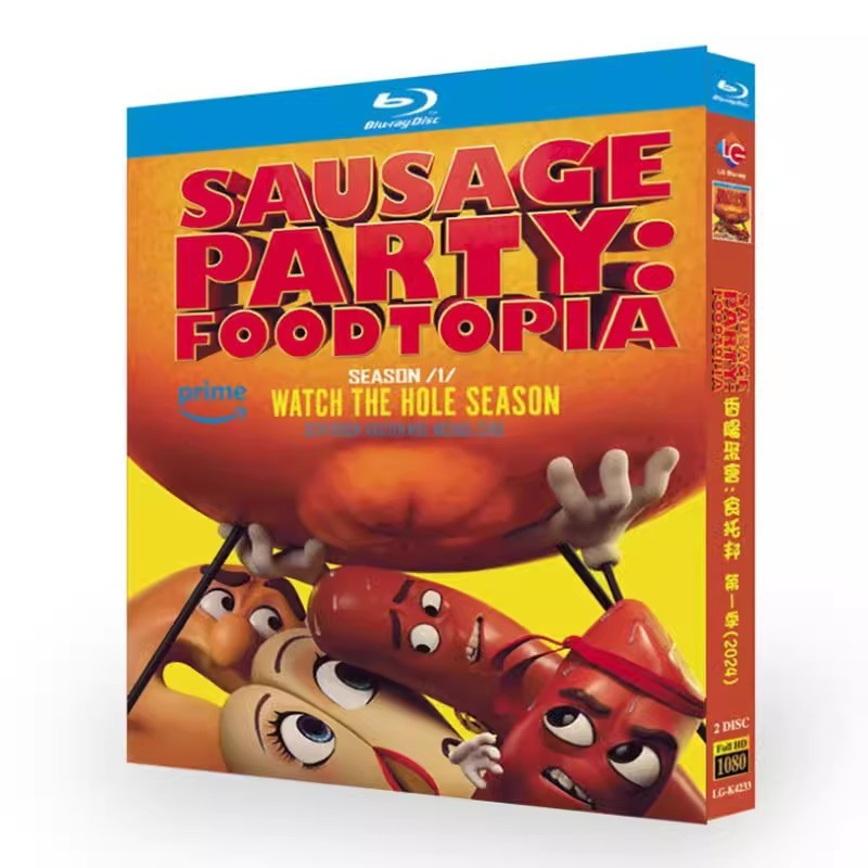 Blu-ray Disc American Animation Sausage Party: Foodtopia ซีซั่น 1 (2024) 2BD G002