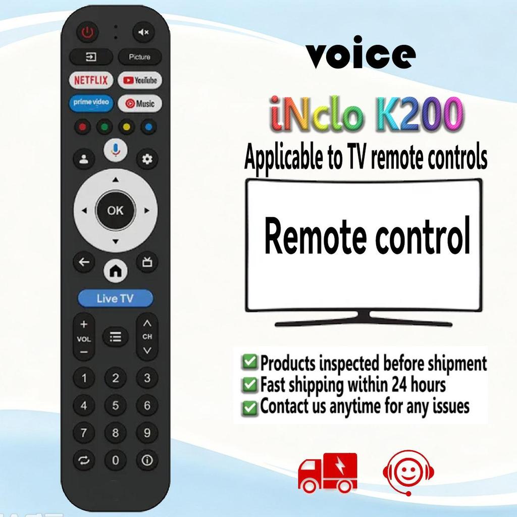 เหมาะสําหรับรีโมทคอนโทรลทีวี iNclo K200 เข้ากันได้กับ GR24G1300 HD GoogleTV 12V