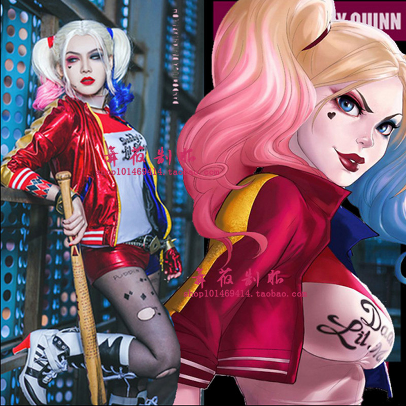 X Task Force suicide squad Harley Quinn sucide squad Harley Quinn cos ชุดเครื่องแต่งกายพร้อมสต็อก