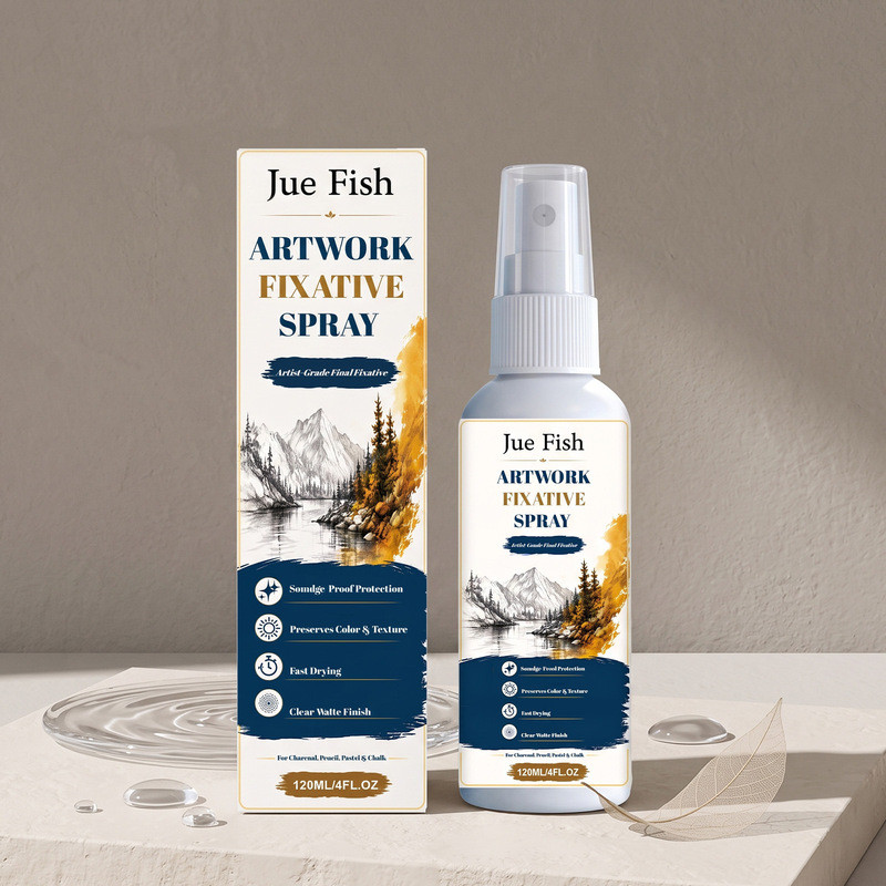 Jue Fish Art Works Fixing Painting Spray Water-Based Art Works Special Protective Liquid Quick-Dryin