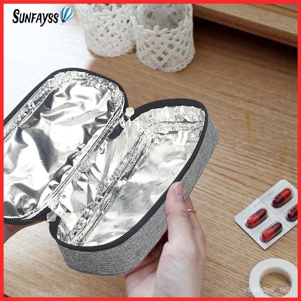 [Sunfayss.ph] Medicine Drug Cooler Freezer Pocket Insulin Insulation Storage Bag Mini Ice Pack