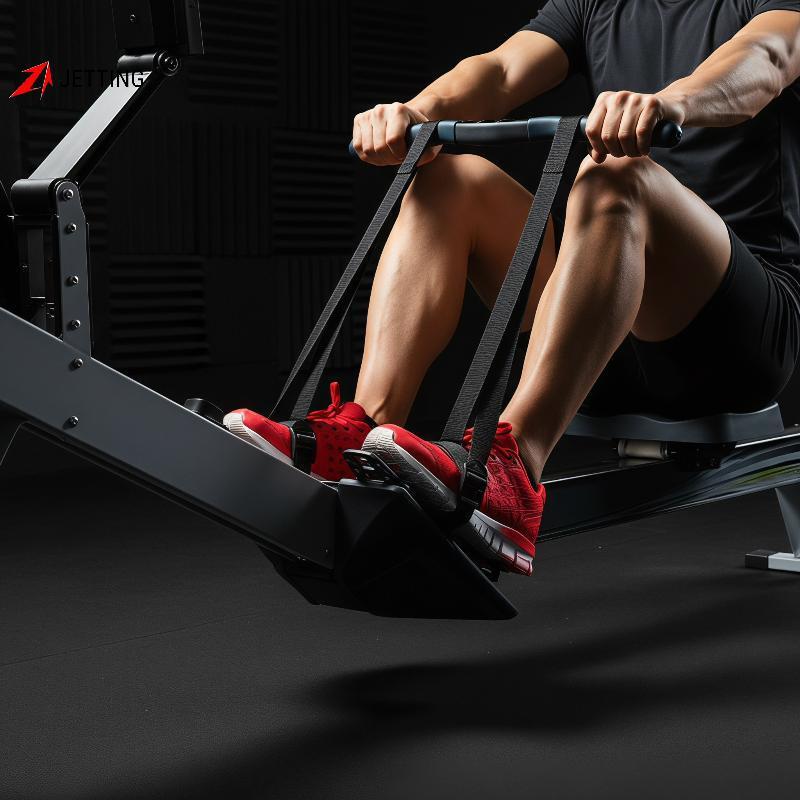 FSTH 2 ชิ้น Secure Bule Rowing Machine สายรัดเท้าปรับทนทานไนลอน Anti-Slip สําหรับฟิตเนสการฝึกอบรม Ro