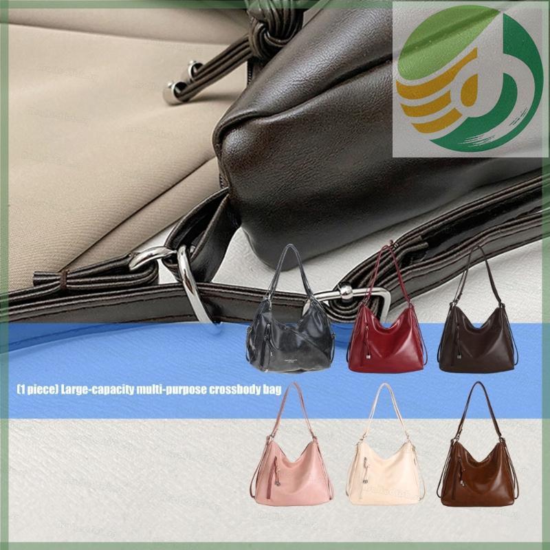 Yf6 As กระเป๋าสะพายความจุขนาดใหญ่ Rucksack กระเป๋าสะพายข้าง PU ที่ทนต่อการสึกหรอ