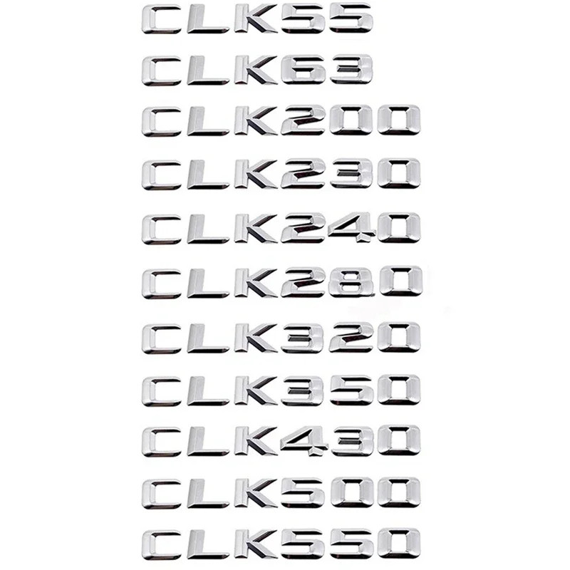 3D ABS สําหรับ Mercedes-Benz W209 CLK Class CLK55 CLK63 CLK200 CLK220 CLK230 CLK550 สัญลักษณ์หางโลโก