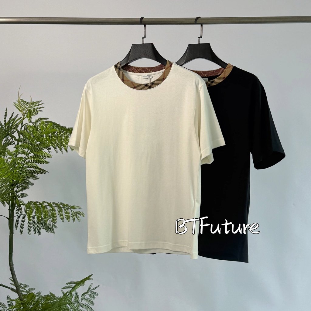 1: 1 Scale 丨 BBR Neckline ลายสก๊อตแขนสั้นลําลองแขนสั้นแอปริคอทสีดําฤดูร้อนผลิตภัณฑ์ใหม่!