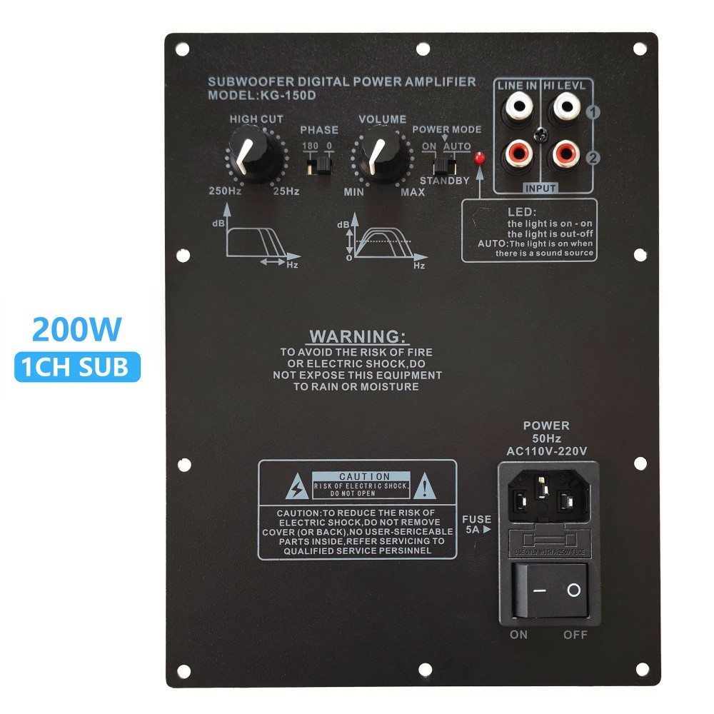 110V 220V 200W 100W Heavy Subwoofer Digital Power Amplifier Board Active Power Amplifier Board Pure 