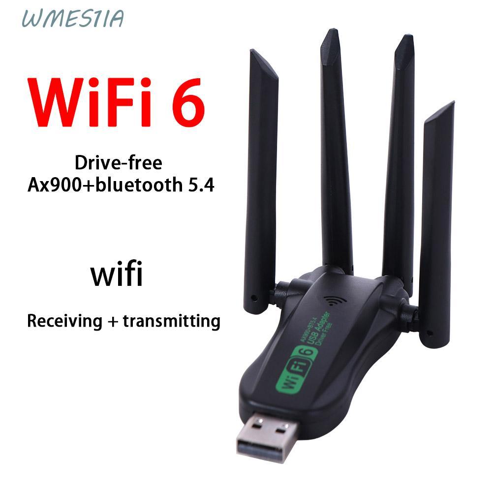 WMES1IA อะแดปเตอร์ USB WiFi6 Dual Band, AX900 2.4G/5Ghz 900Mbps WiFi Dongle, Plug Play อินเทอร์เฟซ U