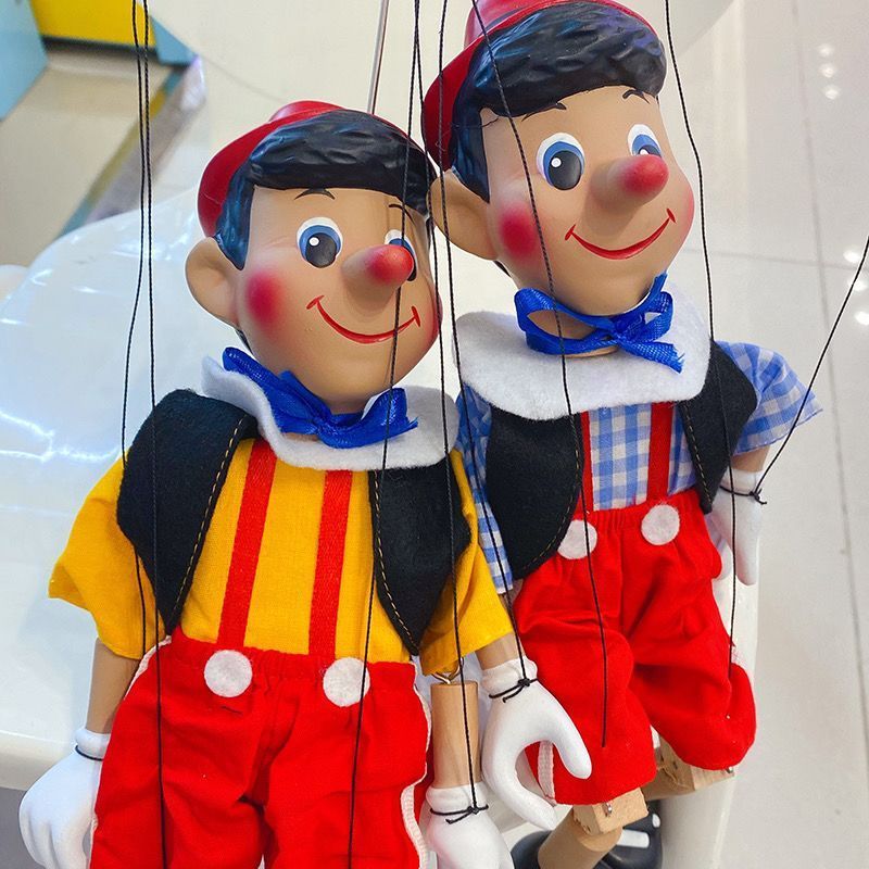 เช็ก Ready Stock Line Puppet Pinocchio Puppet Adventures การ์ตูนไม้เรซิ่นของเล่นเด็ก Puppet g