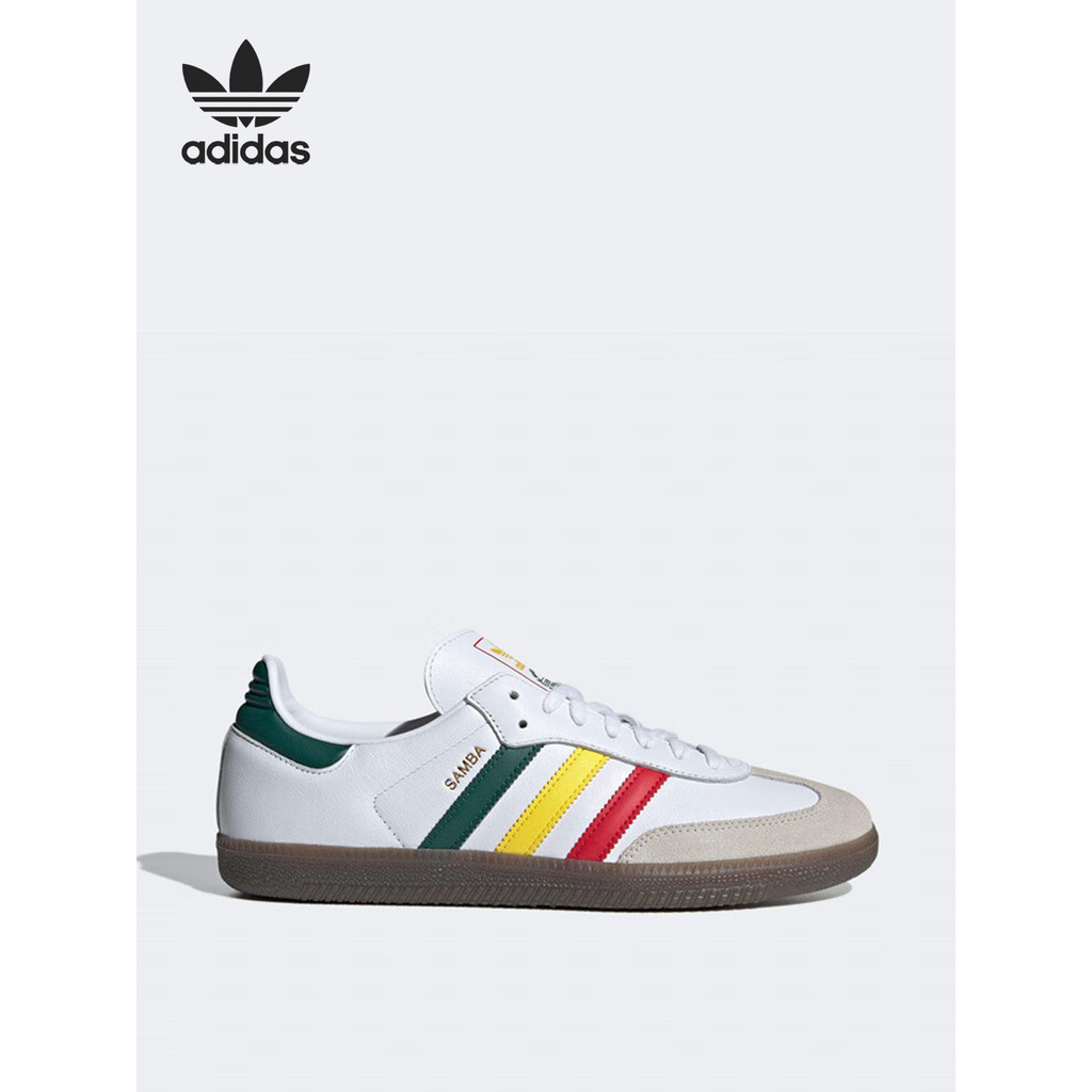 Adidas/Adidas ของแท้อย่างเป็นทางการ Clover ผู้ชายผู้หญิงสไตล์เดียวกันรองเท้าผ้าใบลําลองย้อนยุค Low-T