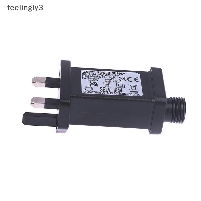 [FEEL] AC 220V ถึง 31VDC 6W 8 ฟังก์ชั่น SELV LED Lamp Driver UK Plug Switch Adapter IP44 กันน้ําเลเซ