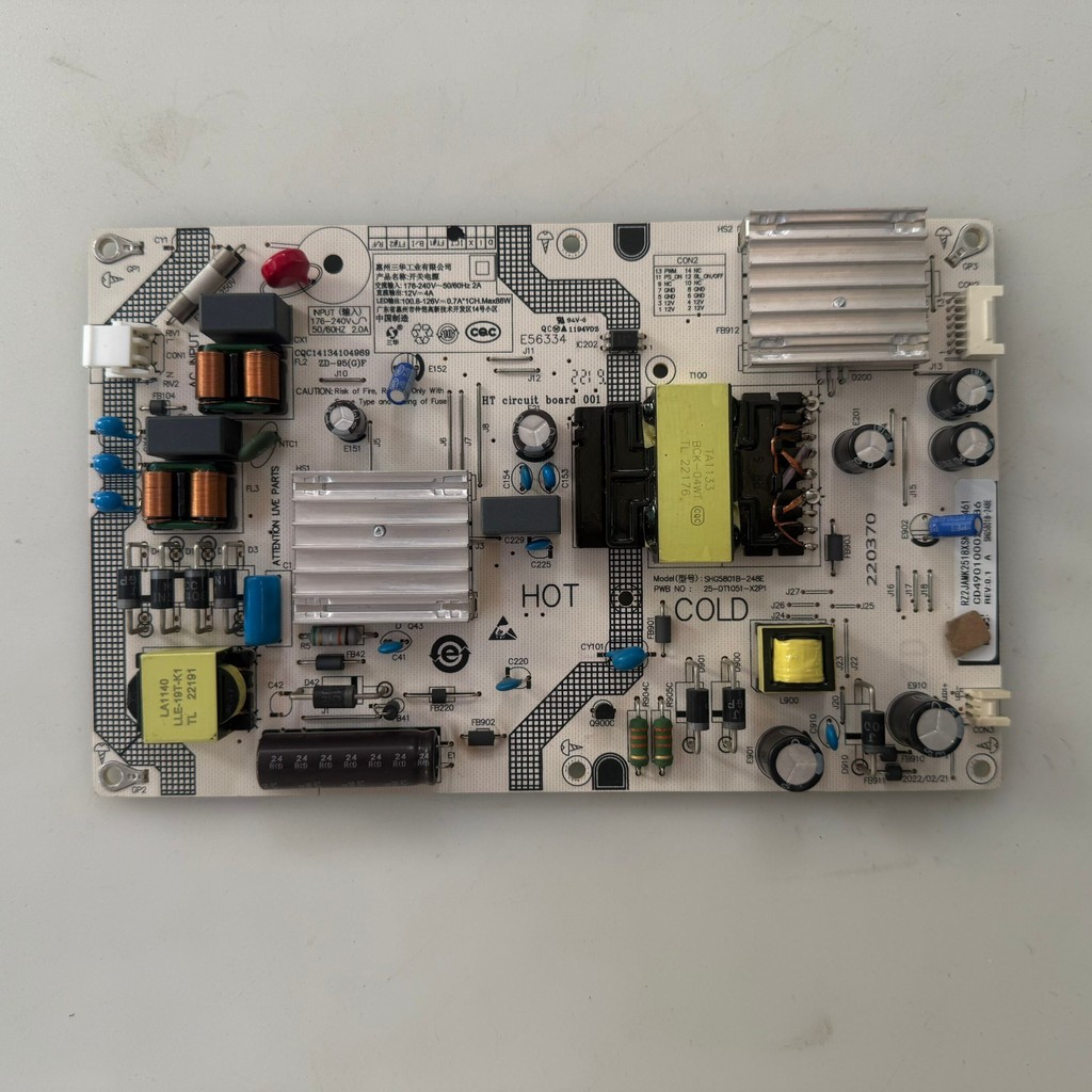 Original Xiaomi L58M5-4C/L58R8-A Power Board SHG5801B-248E 25-DT1051-X2P1 Test