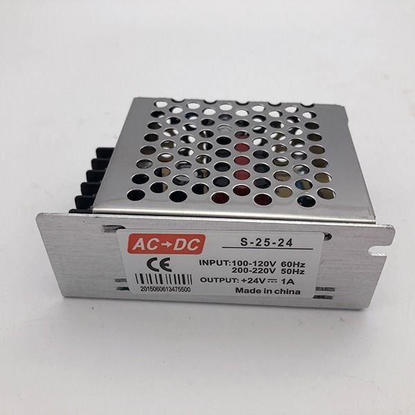24V1A Switching Power Supply 25W การตรวจสอบอุตสาหกรรม DC Power Supply 220V ถึง DC24V หม้อแปลงไฟฟ้า S