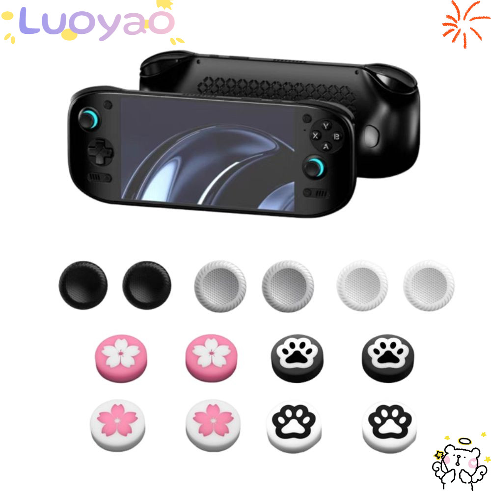 LUOYAO1 4PCS Big จอยสติ๊กหมวก,ลื่นอุปกรณ์เสริมเกมคอนโซลจอยสติ๊ก Rocker, Professional ซิลิโคนที่มีสีส