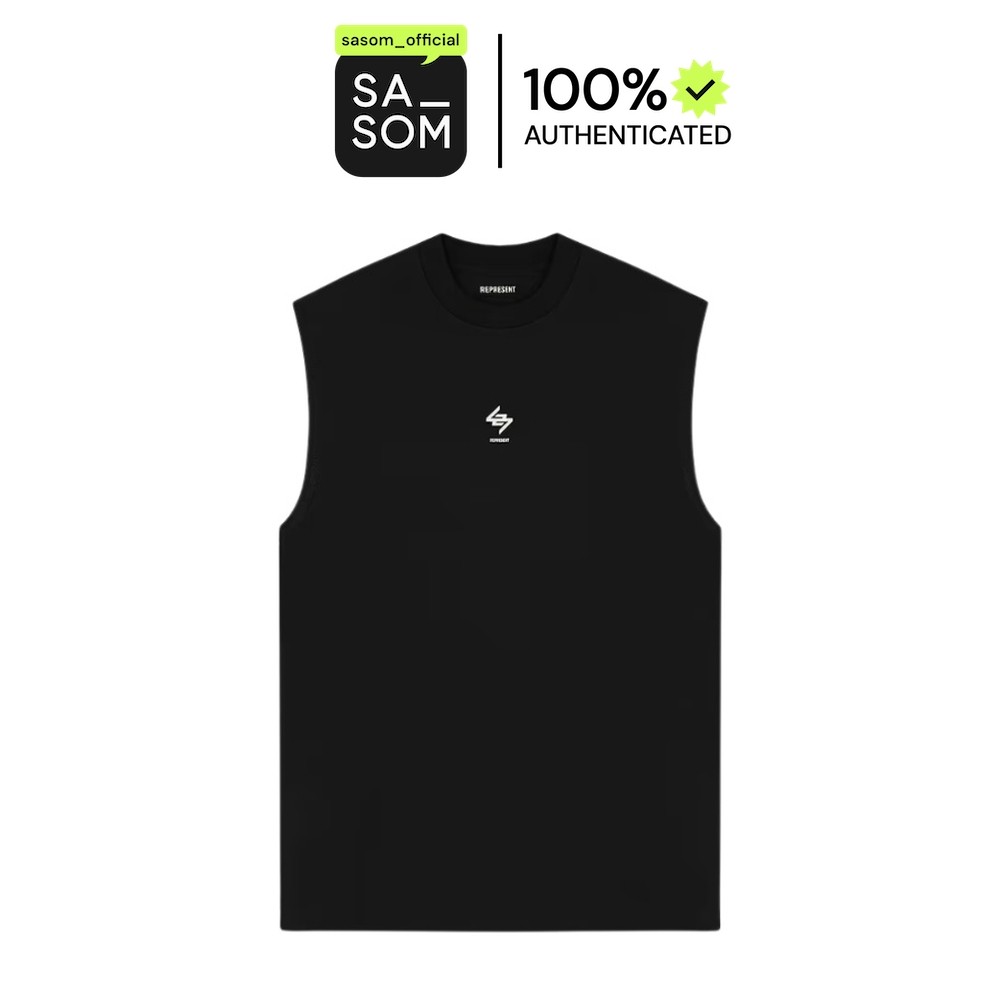 Represent Team 247 Oversized Tank Jet Black | ของแท้ ตรวจสอบโดย SASOM